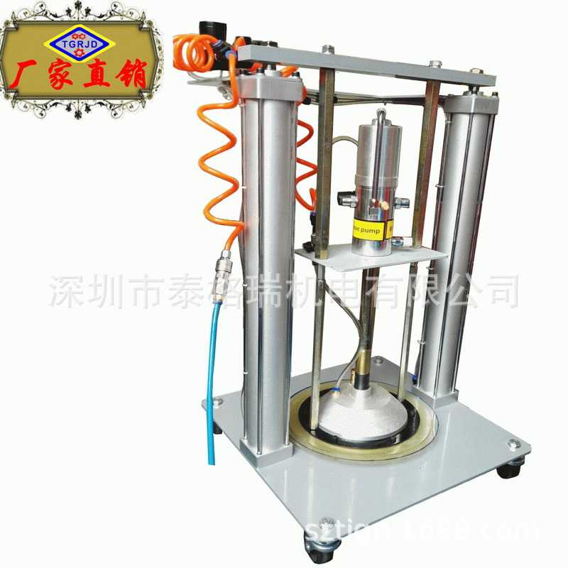 新款直销气动定量黄油机 自动黄油加注器 PLC控制柜数显定量注脂