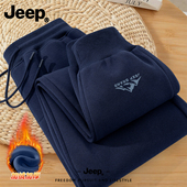 型长裤 Jeep 子收脚 男士 休闲保暖运动版 吉普冬季 加绒加厚束脚卫裤