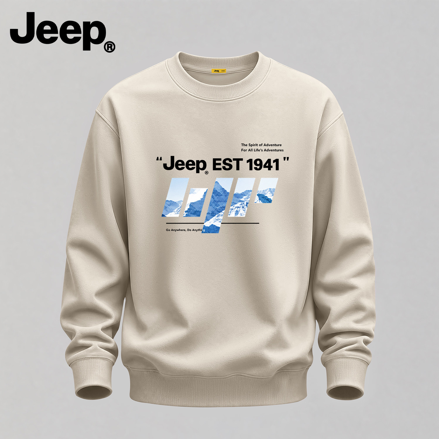 Jeep吉普美式圆领男卫衣2026款