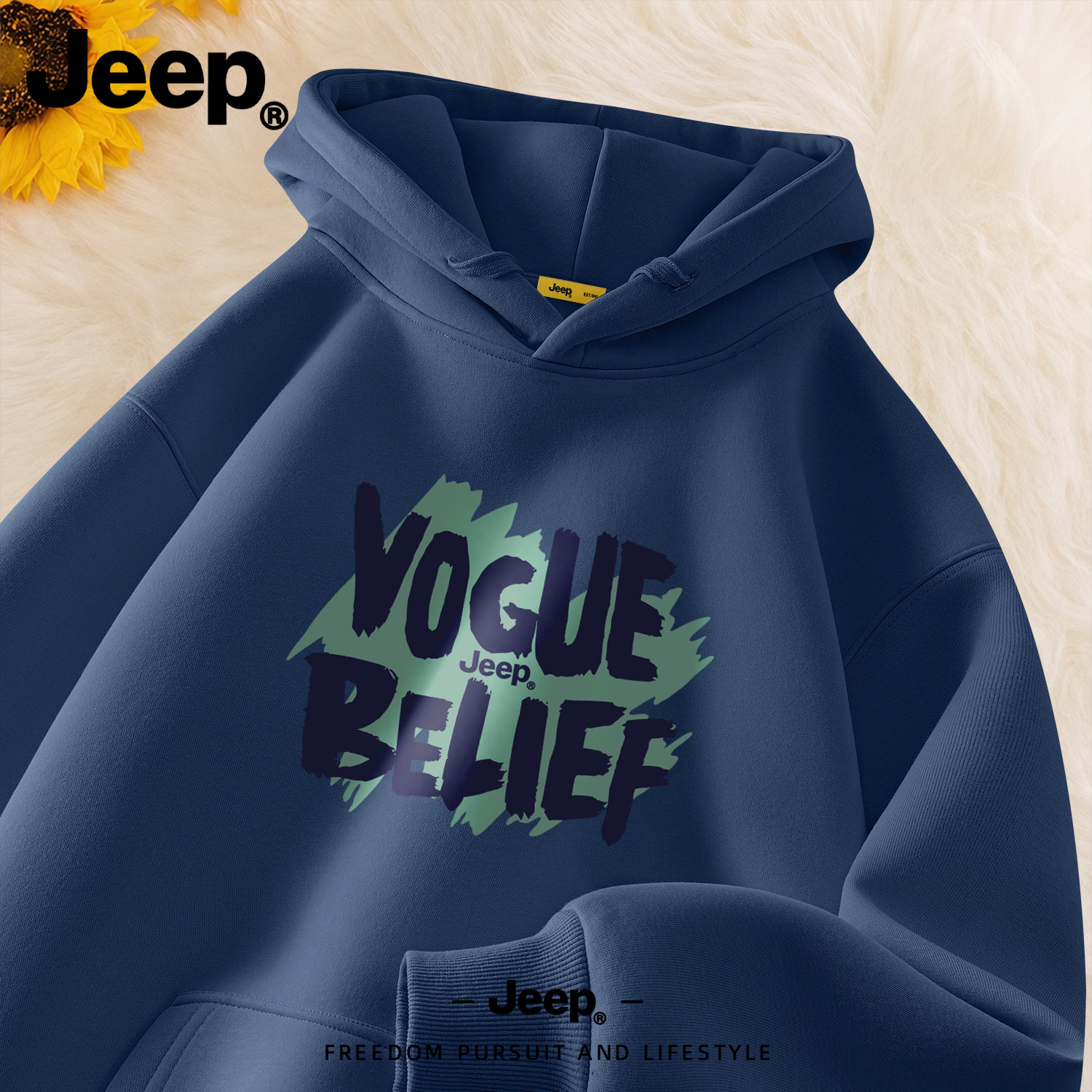 Jeep吉普2026新款连帽卫衣宽松图片