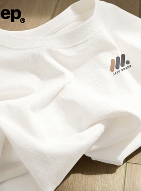 Jeep吉普纯棉长袖t恤男女士新款青少年宽松上衣美式男生冬季衣服