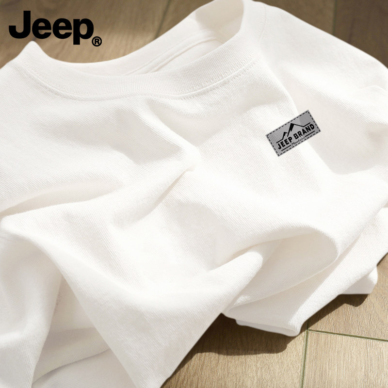Jeep吉普纯棉长袖t恤男女宽松青少年本命年新款上衣冬季男士衣服