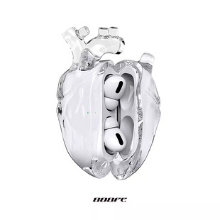 C口第二代三代 808FC原创心脏适配Airpodspro2保护套液态硅胶airpods3苹果耳机壳透明硅胶pro适配2023款