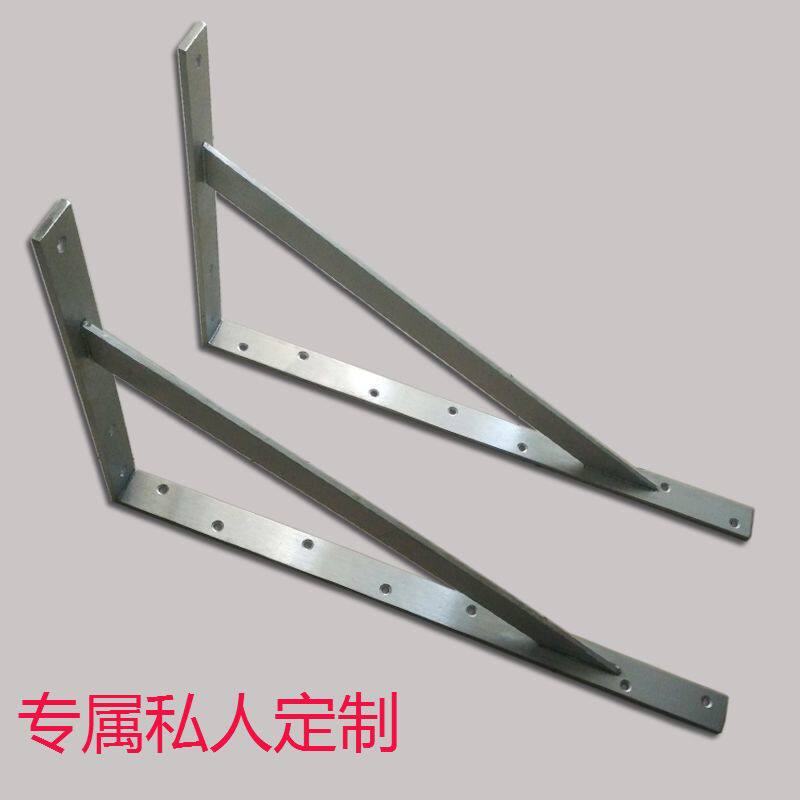 304不锈钢置物架墙上承重三角支架大理石壁挂托架金属隔板支撑架