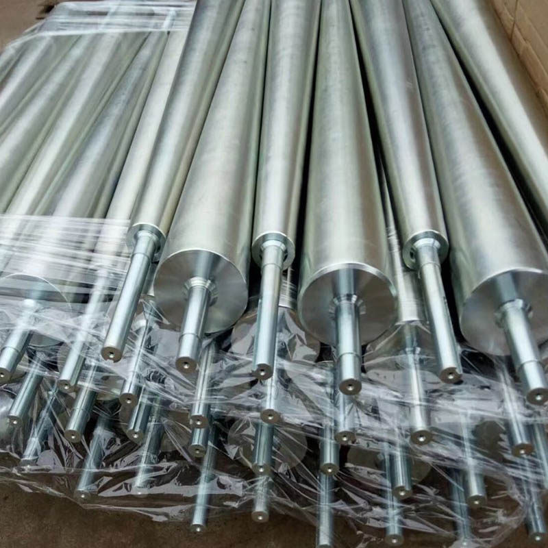 滚筒压花张紧主被动轮流水线包胶辊传送带不锈钢动力滚轴输送线机