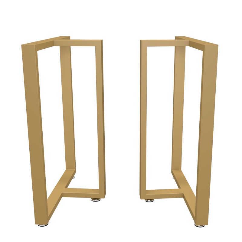 铁艺桌腿支架岩板瓷砖金属腿书桌底座餐台脚大板茶几支撑架子定做