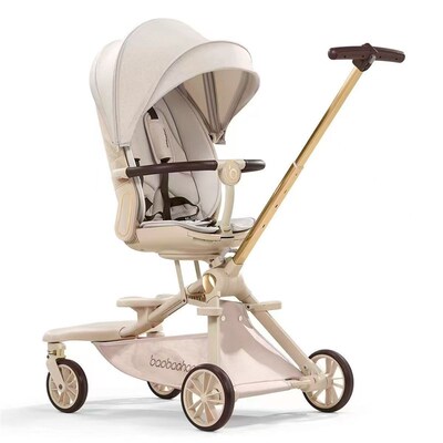 宝宝宝宝号V16轻型折叠式婴儿车可坐可卧双向高视角婴儿车