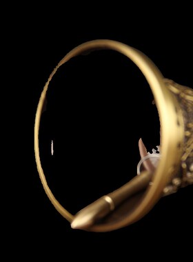 铜手摇铃摆件 铜法铃摆件