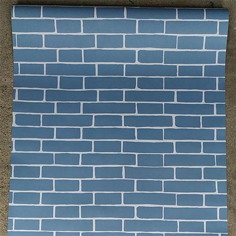 60加宽烧烤店仿砖纹墙纸自粘饭店墙围壁纸自贴墙纸餐厅理发店砖块