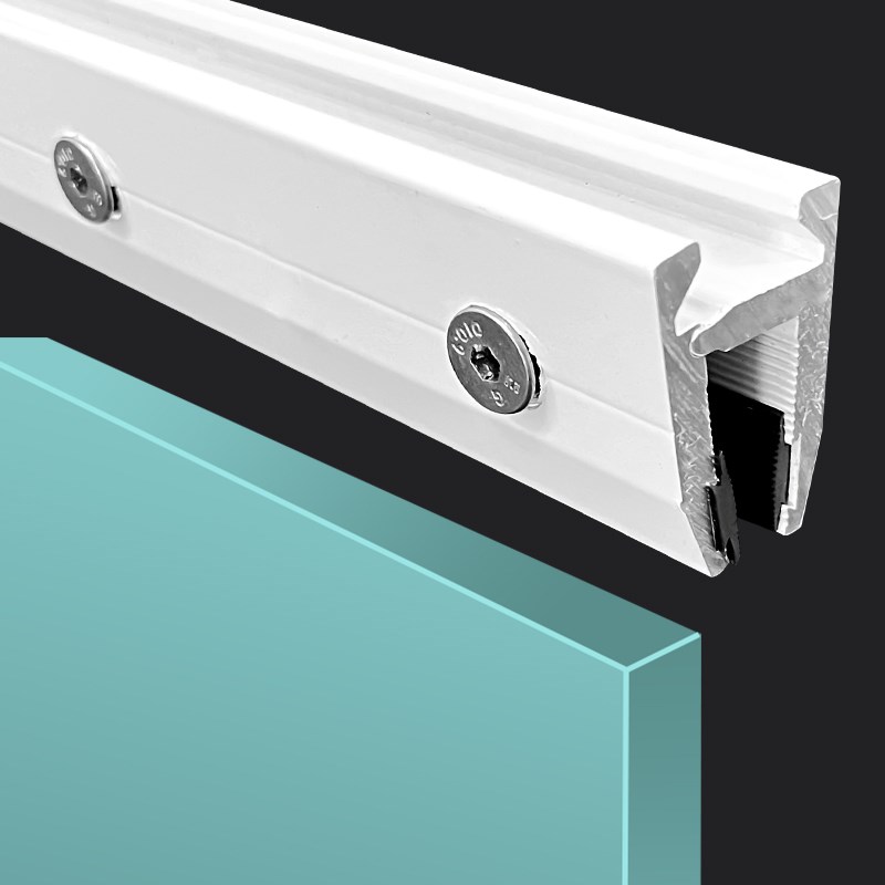 感应门长门夹1米1.2米1.5米玻璃门吊夹无框门免打孔自动门长门夹