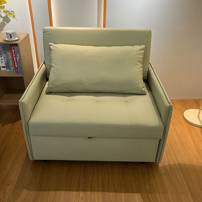 一米宽的阳台折叠单人沙发床两用网红家用2025新款猫爪皮书房沙发