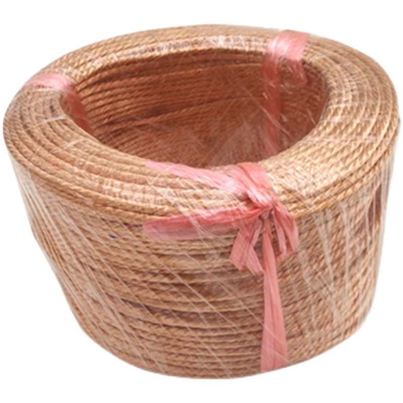 铜绞线1.5/2.5/4/6/10/16平方紫铜镀锡圆铜线超柔软裸铜线导电带