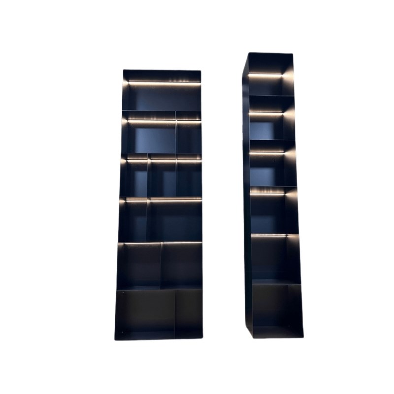 铝板不锈钢金属柜客厅实心钢板柜电视背景墙壁龛开放格置物架定制