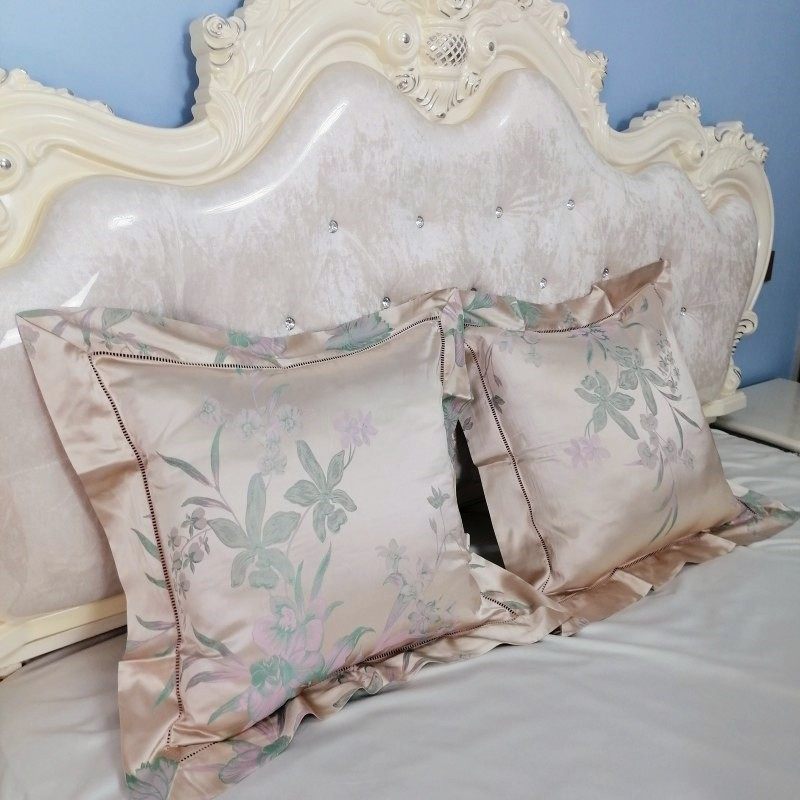 奢华欧式抱枕靠垫套不含芯60x60豪华结婚床头镂空宽边靠枕大红+大