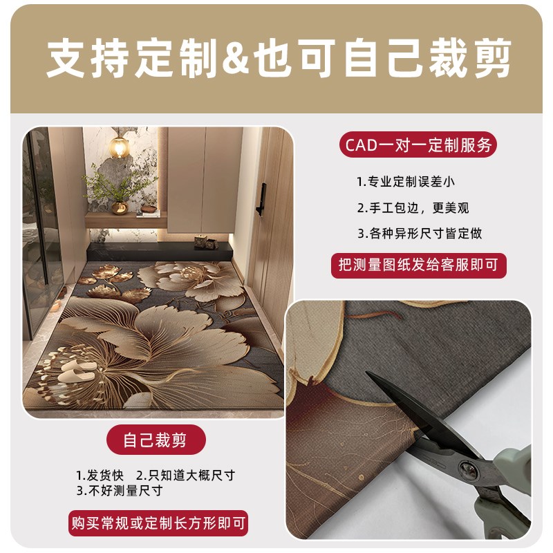 2024新款入户门地垫门口门垫进门防滑垫子家用地毯大门口玄关毯子