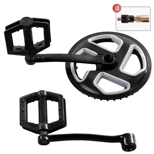 山地车牙盘齿轮盘自行车曲柄三片单片铁包塑18速21速24速27速