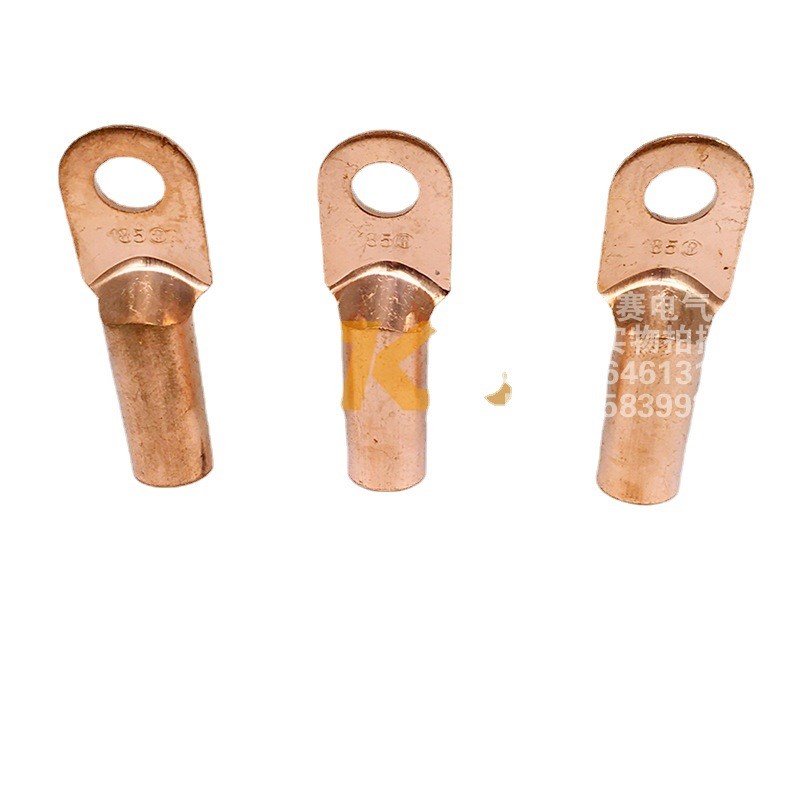 企标 DT电缆闭口铜鼻子铜接头 线鼻子 线耳 铜接线端子