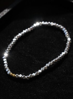 大仙的串儿《常新》18K金珠小众银手链串珠女精致叠戴