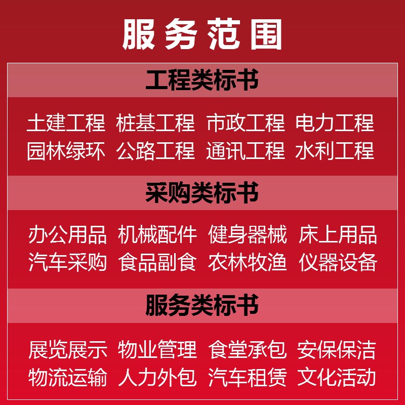 标书制作工程施工方案编写投标文件制作施工组织设计服务竞标兰州