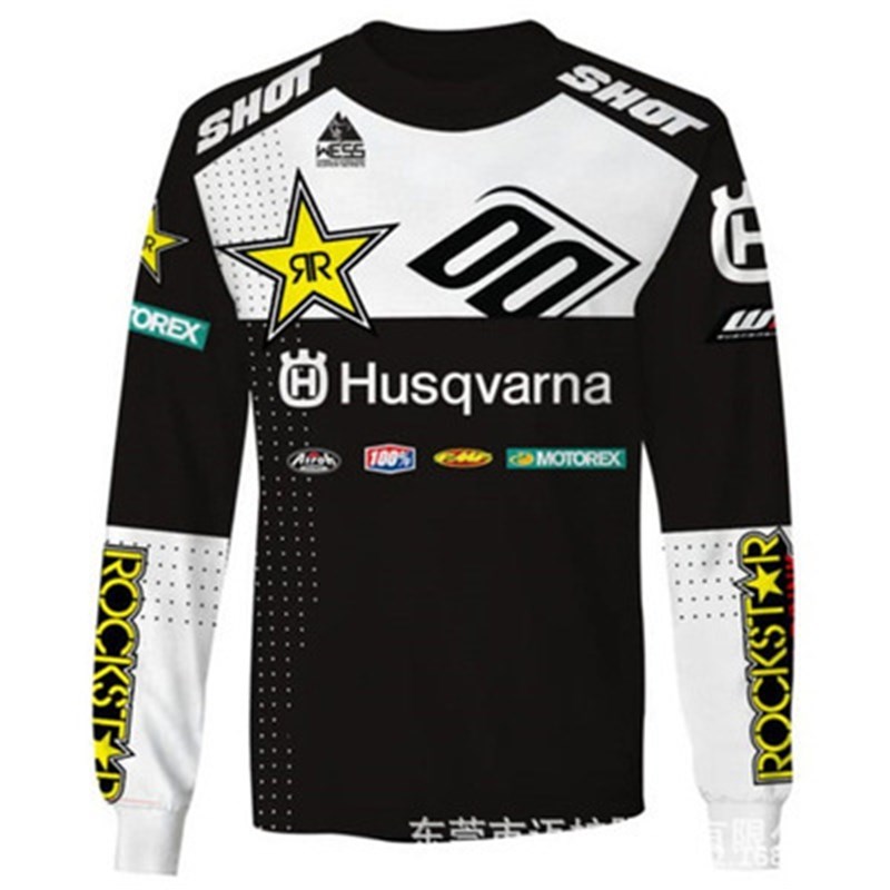 现货速降服摩托T恤衫赛车服山地车骑行服男女款个性可定工厂