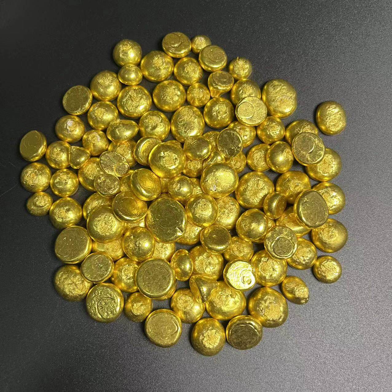 铜合金仿金豆子可重塑做首饰火烧融化不变色可二次加工里外一色