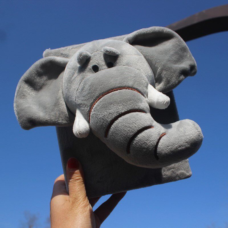 创意个性毛绒相册本7寸大象兔子立体动物影集可拆卸5R相簿小礼物