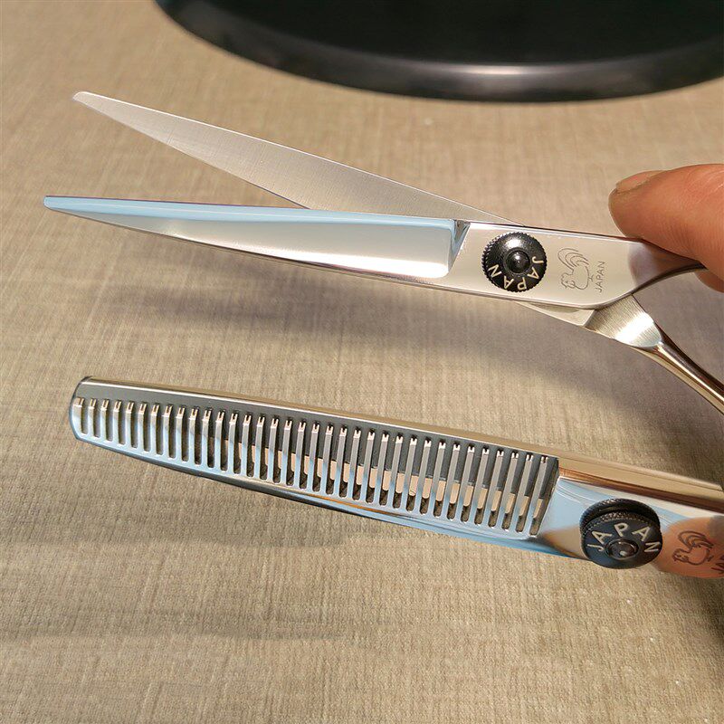 鸡牌爵士理美发剪刀发型师专用套装无痕平牙剪胖胖发廊理发店专业