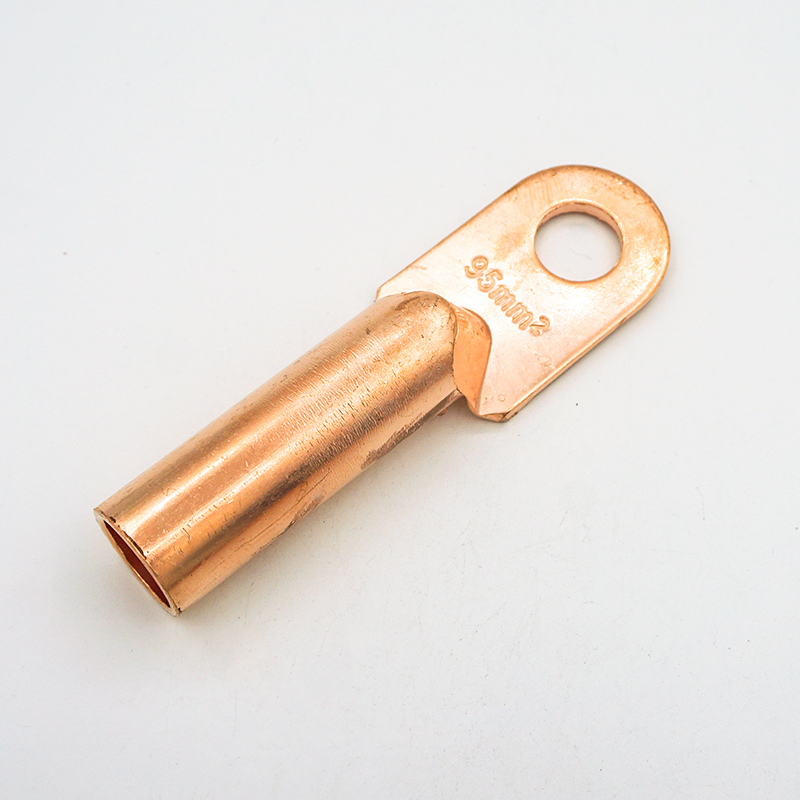 DT铜鼻子铜接头16/25/35/70/95/120/185/240平方紫铜线耳接线端子