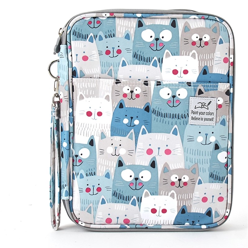 新款96孔192彩色铅笔素描笔袋美术生专用文具盒水彩笔画笔收纳包