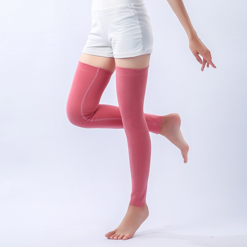 德绒护腿护膝长筒套秋冬加厚防寒保暖腿套加长款老寒腿男女士袜套