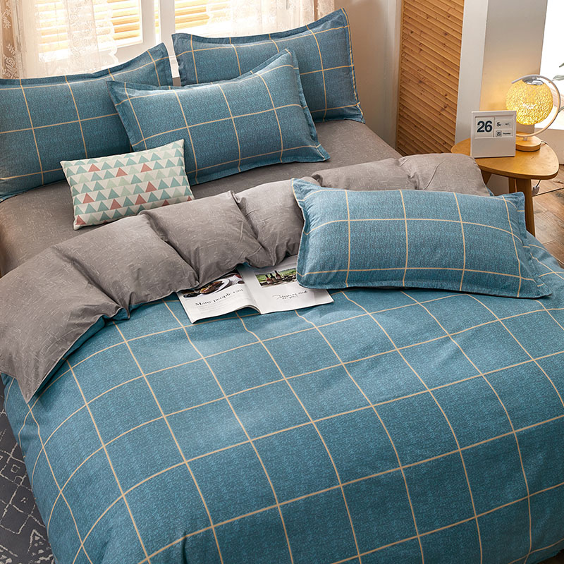 被套单件单人学生宿舍150x200双人床单被罩200x230磨毛水洗棉被单