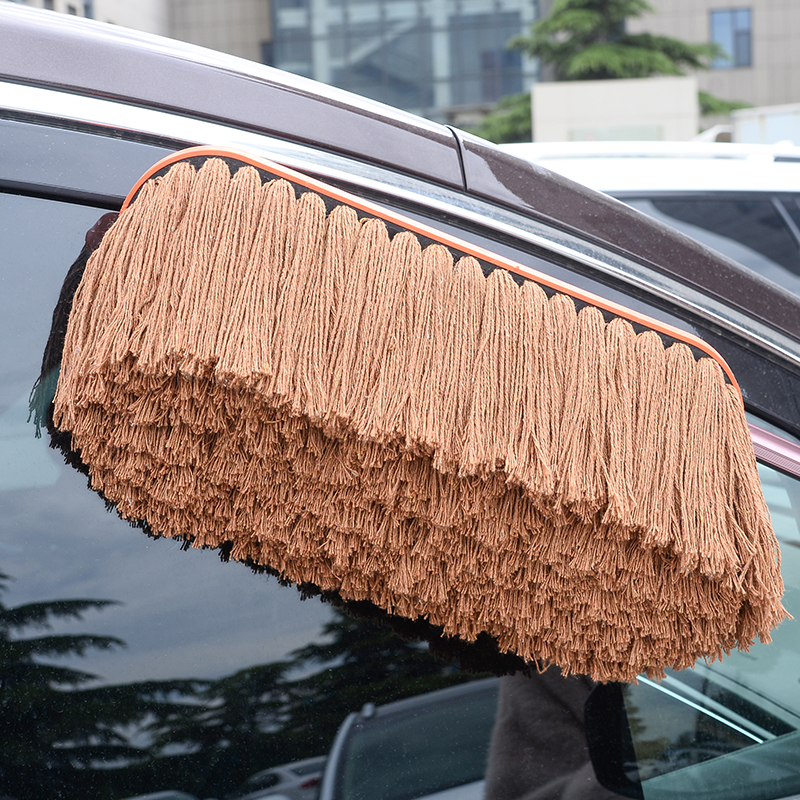 棉线汽车扫灰掸子擦车拖把洗车刷子除尘掸刷车单子蜡刷蜡拖油弹子