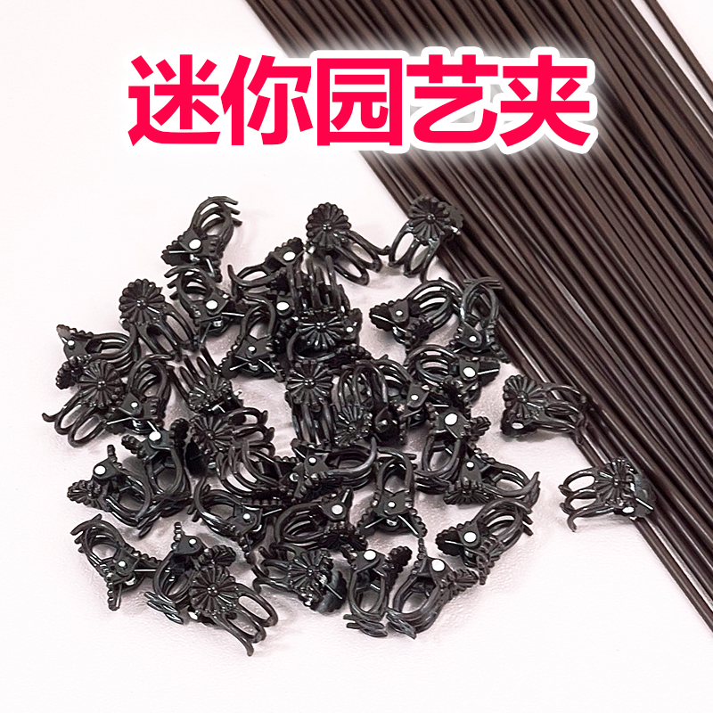 蝴蝶兰支架夹子花盆支撑架造型防倒伏专用铁丝园艺花卉花架支伸缩
