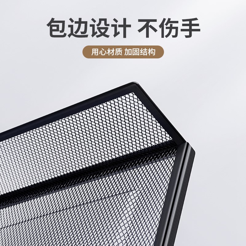 a3a4桌面文件架金属办公文件框多层文件座欧式桌上收纳盒分栏置物