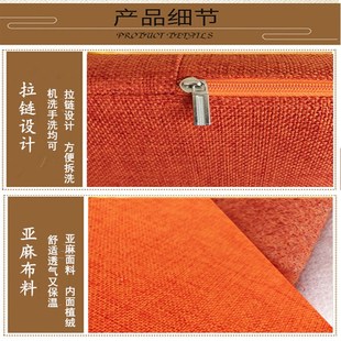 拜垫拜佛垫家用打坐垫禅修垫可拆洗佛垫椰棕莲花坐垫圆形跪垫蒲团