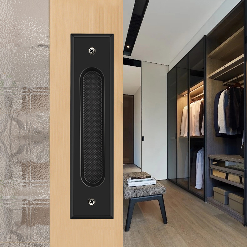 全铜推拉门把手移门拉手嵌入式实木木门大拉手阳台厨房卫生间隐形