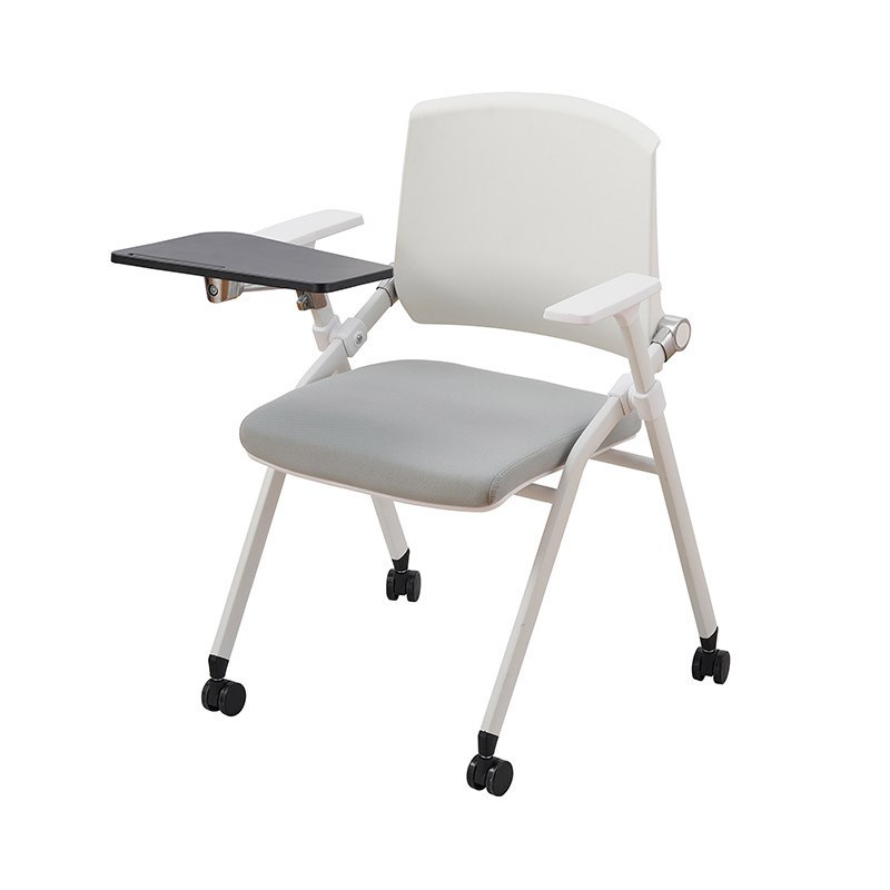 培训椅带写字板可折叠会议室办公椅移动教室学习靠背椅
