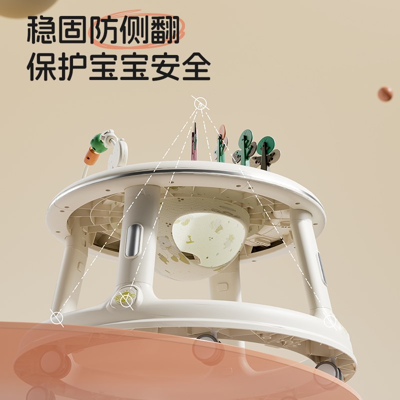 婴儿童学步车6到18个月防o型腿多功能宝宝婴幼儿学行车2024新款