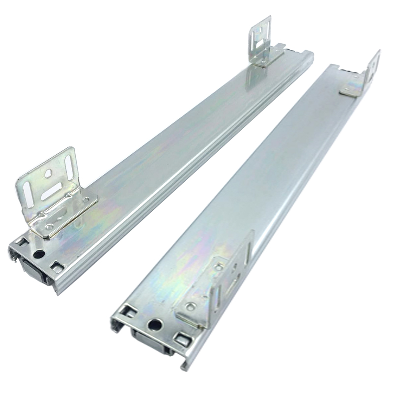 厨房调味拉篮滑轨橱柜底部安装三节导轨特殊精品抽屉轨道