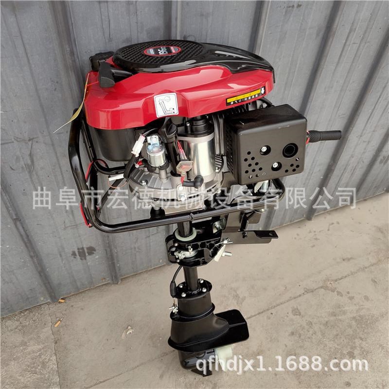 小型螺旋桨推进器渔船木筏挂桨机汽油大马力船用外机