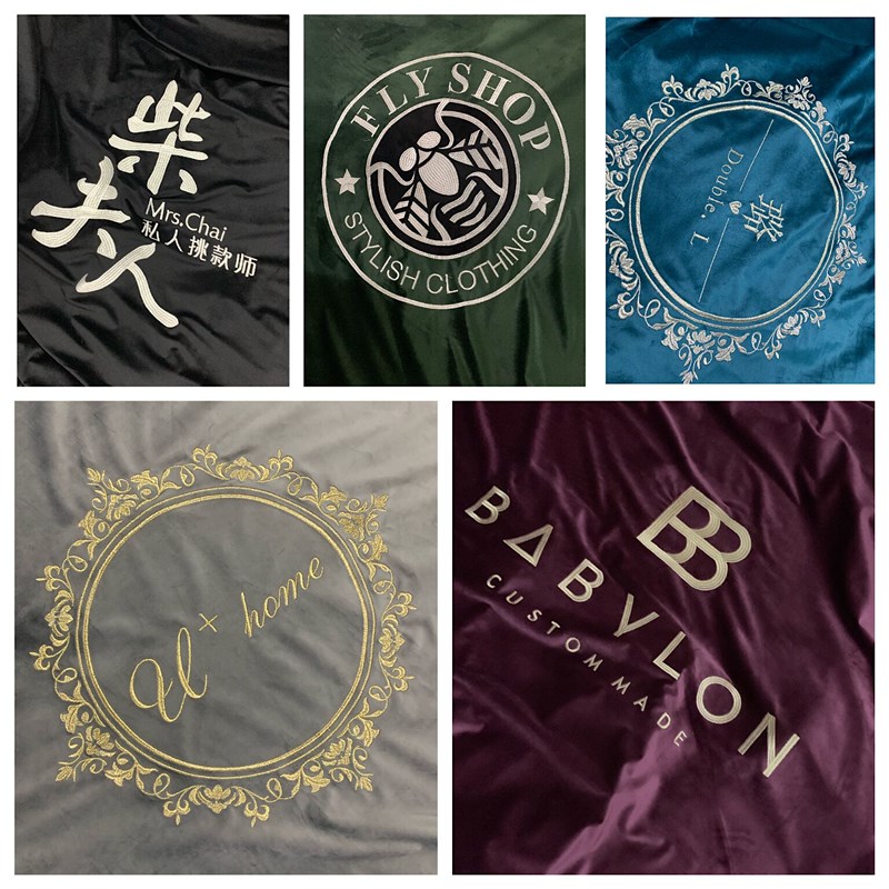 定制刺绣logo绒布试衣间门帘服装店更衣室窗帘橱窗免打孔隔断帘