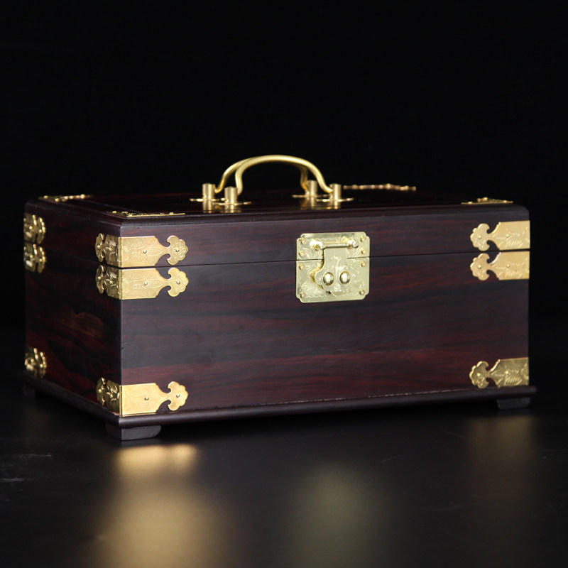 红木首饰盒明清古典结婚礼物紫檀珠宝箱实木质手饰品装饰收纳盒子,家居饰品,饰品盒,淘宝优惠券,粉丝福利购,淘宝优惠卷