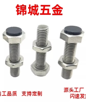 六角头带挡块螺栓 SCM435调节型 平头型TDB56-M3/4/5/6尾部平端型