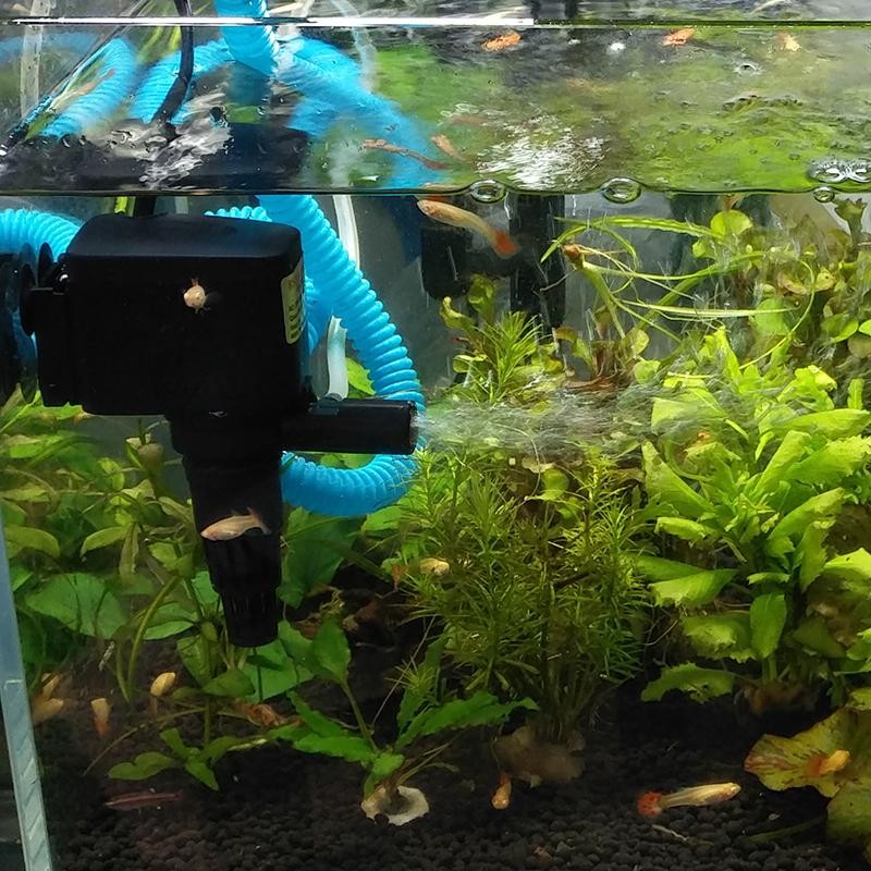 日胜鱼缸过滤器多功能潜水泵三合一抽水泵循环泵增氧上过滤超静音