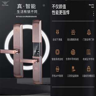 飞球指纹锁 FQ-906 滑盖多功能IC卡密码锁全自动指纹锁