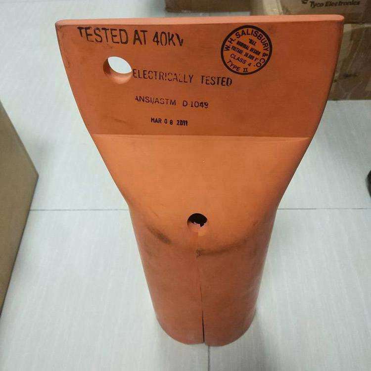 橘红橡胶避雷器遮蔽罩636A避雷器端部保护帽线柱避雷防护帽