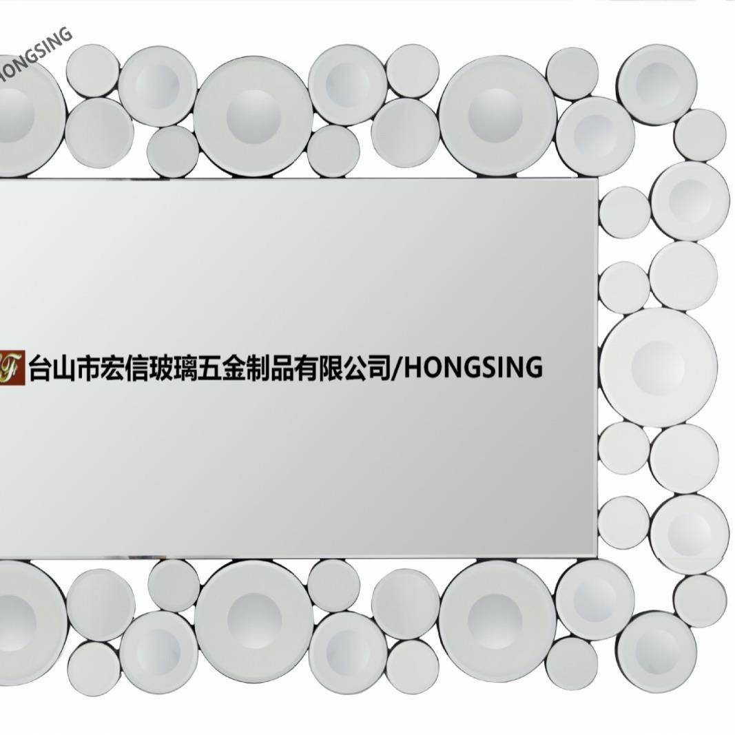 2023台山玻璃工厂威尼斯挂镜欧式仿古镜木框壁镜浴室雕花墙镜轻奢