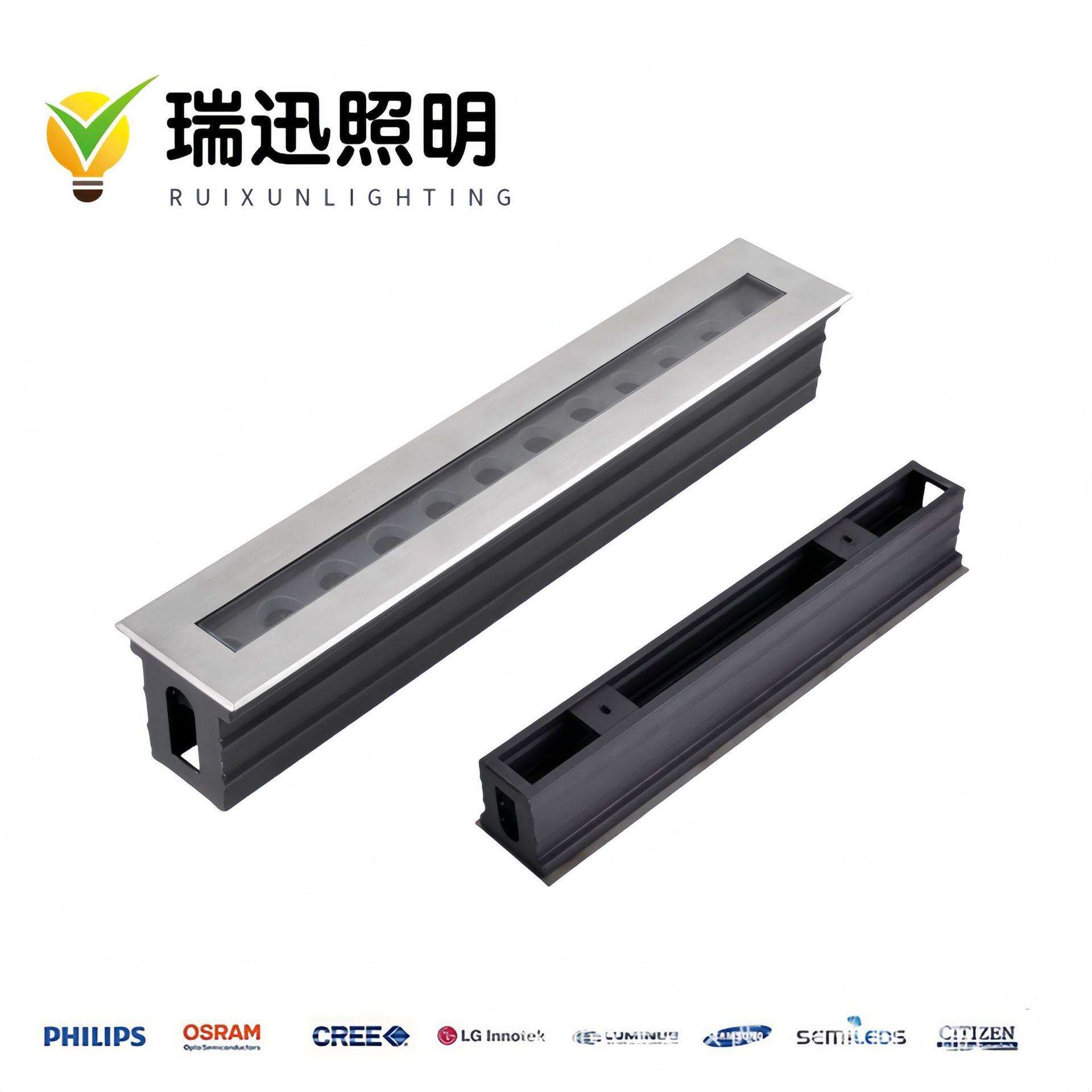 6W9W12W24W36W户外防水LED大功率新款长条地埋灯 公园条形埋地灯