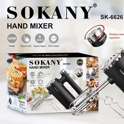跨境SOKANY6626新款手动打蛋器烘焙小型打发奶油 打蛋机电动家用