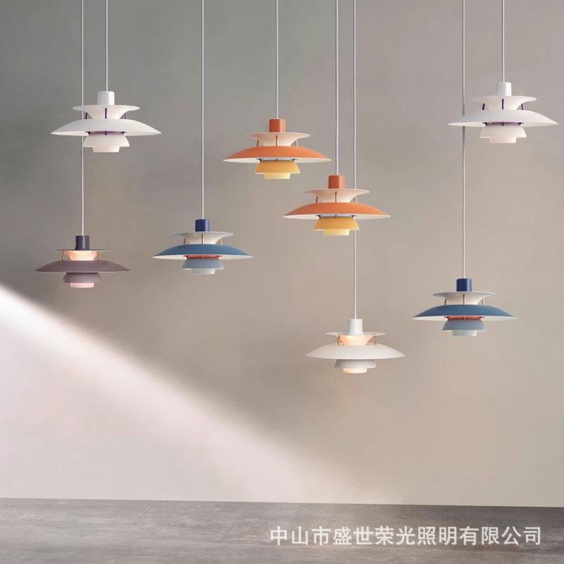 2024新款跨境丹麦PH5吊灯创意个性组合铝质客厅卧室简约现代北欧
